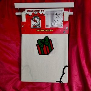 ***HELLO KITTY HOLIDAY SHOWER CURTAIN NWT***